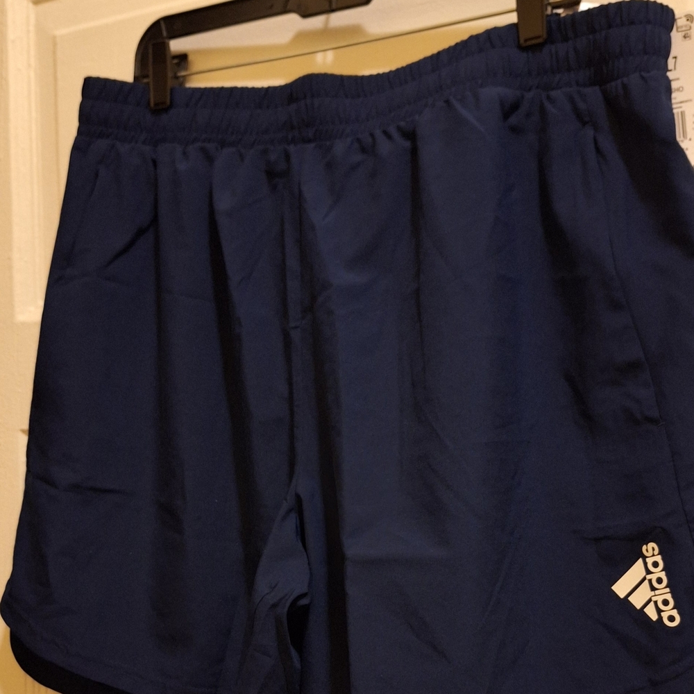 🛍Adidas Blue Athletic Shorts 2XLT